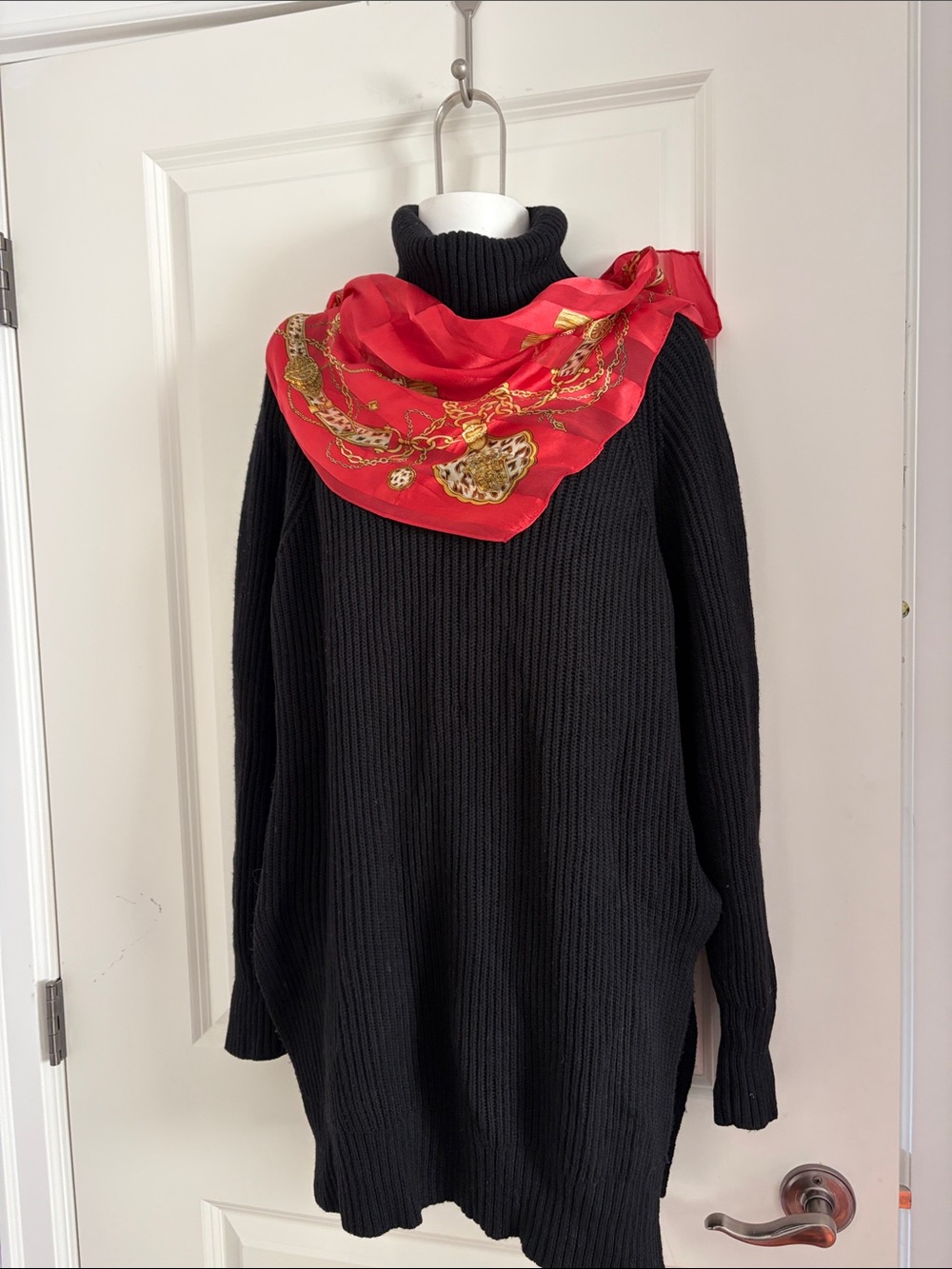 Wilfred Wool Black Turtleneck Ribbed Sweater